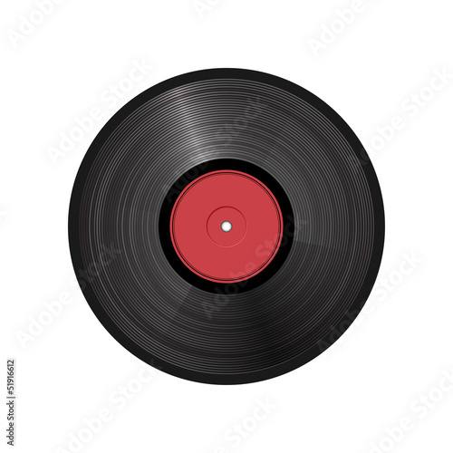 retro vinyl record - vector illustration