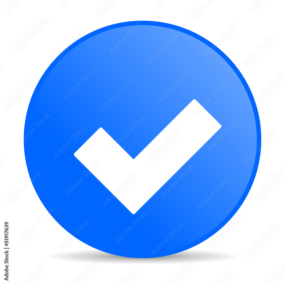 accept blue circle web glossy icon accept blue circle web glossy icon