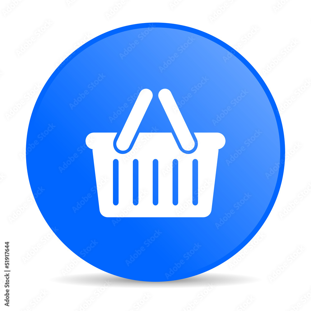 shopping cart blue circle web glossy icon shopping cart blue circle web glossy icon