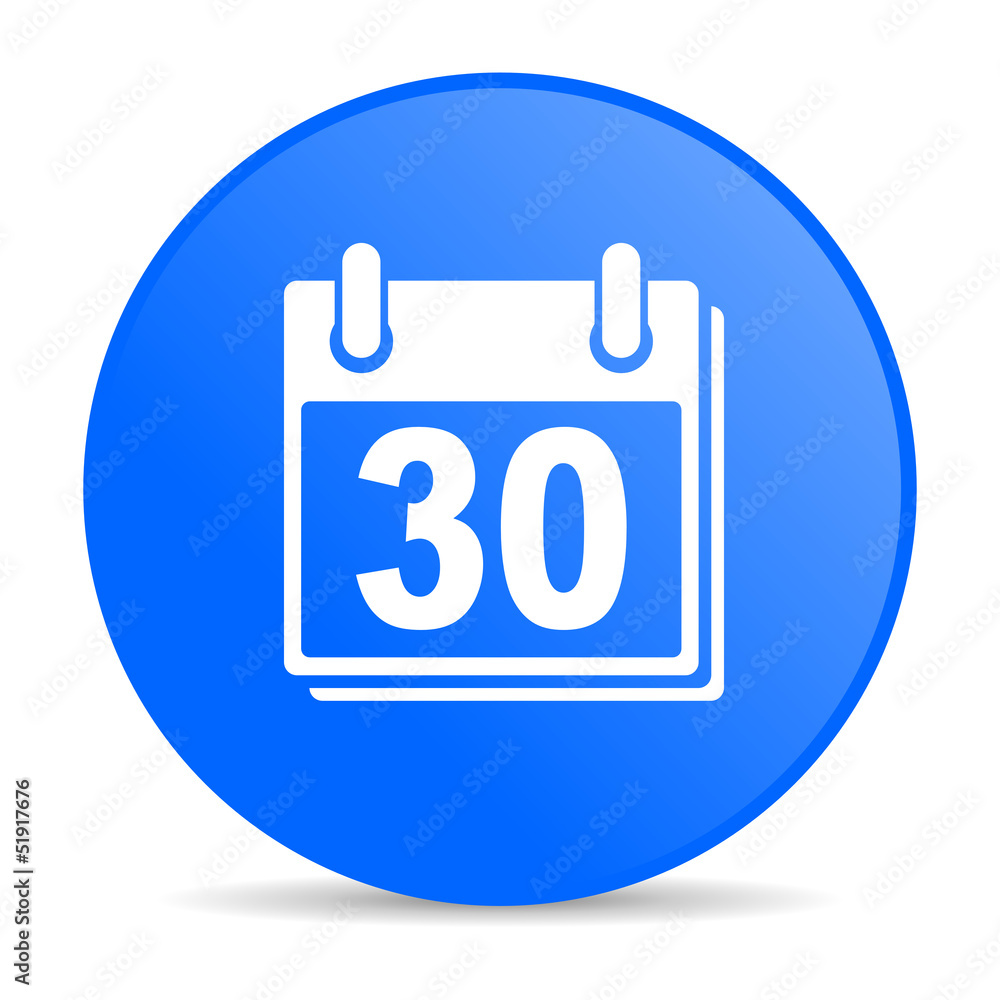 calendar blue circle web glossy icon calendar blue circle web glossy icon