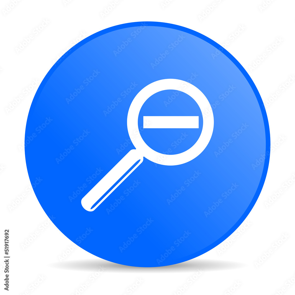 magnification blue circle web glossy icon magnification blue circle web glossy icon