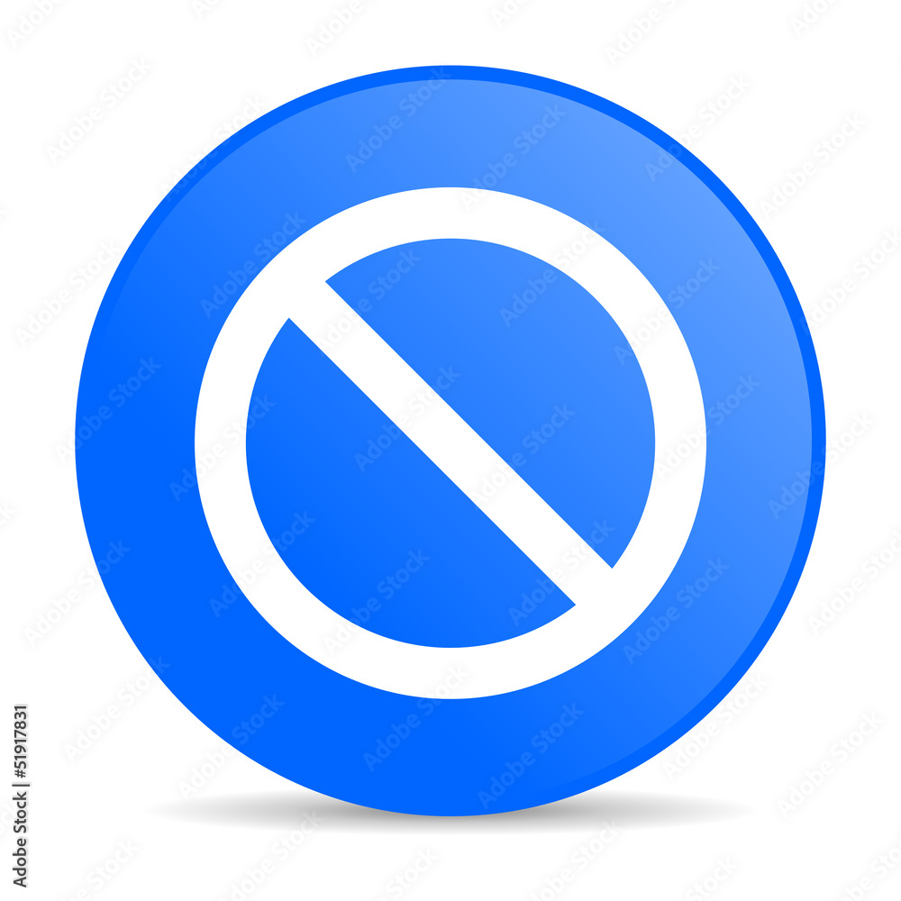 access denied blue circle web glossy icon access denied blue circle web glossy icon