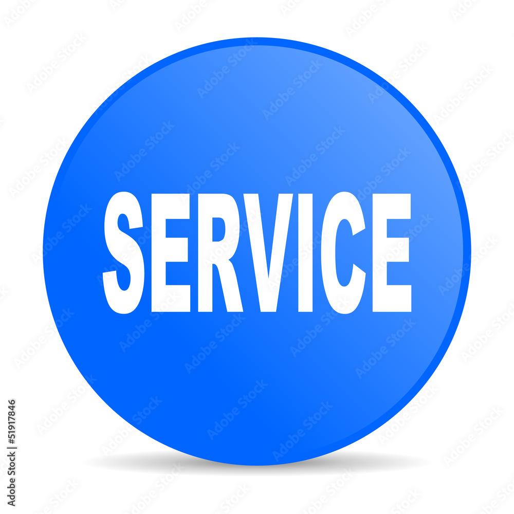 service blue circle web glossy icon service blue circle web glossy icon
