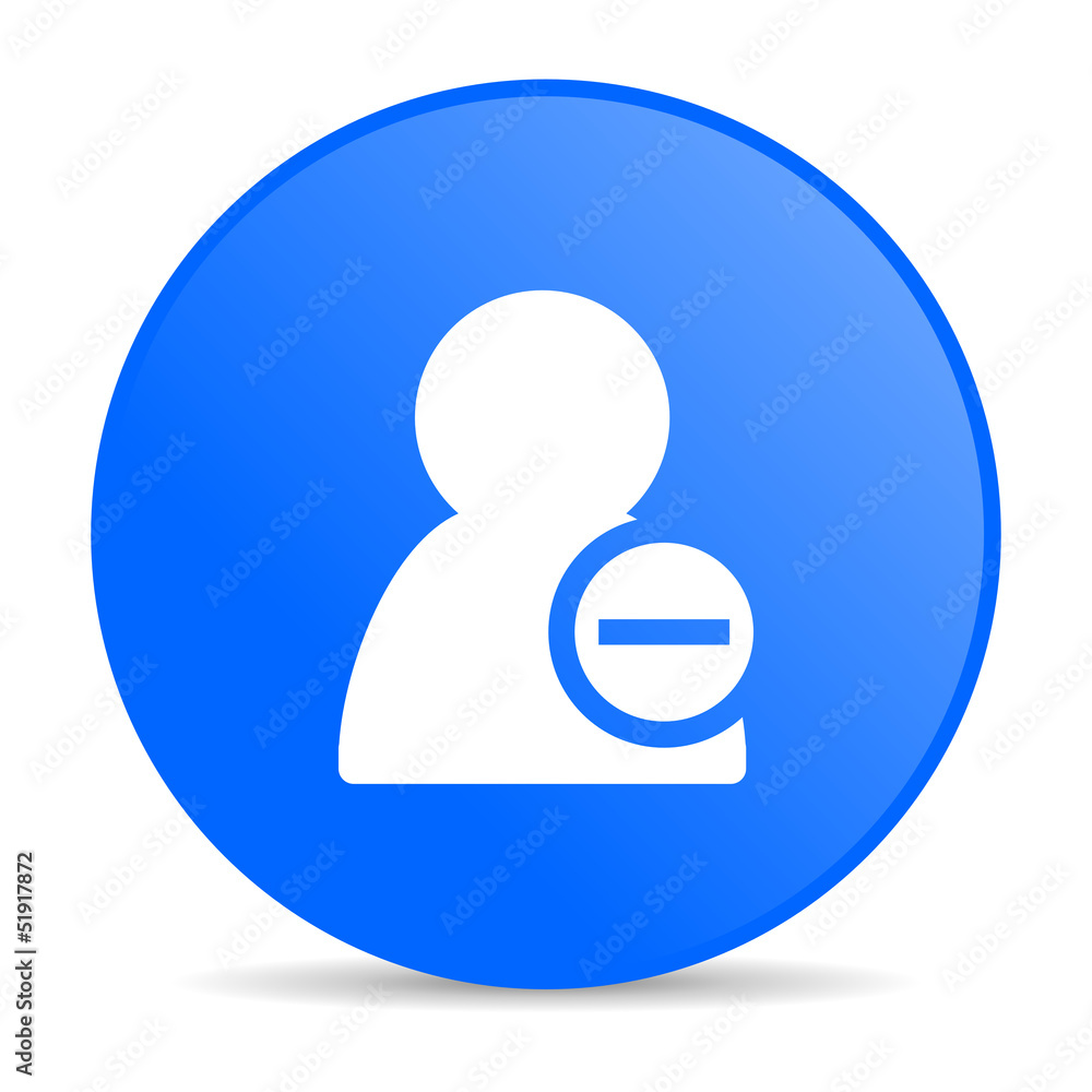 remove contact blue circle web glossy icon remove contact blue circle web glossy icon