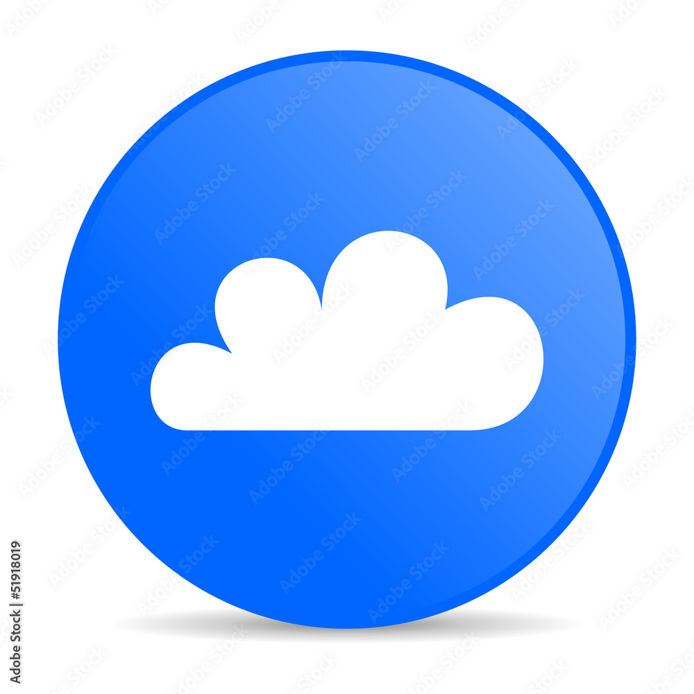 weather forecast blue circle web glossy icon weather forecast blue circle web glossy icon