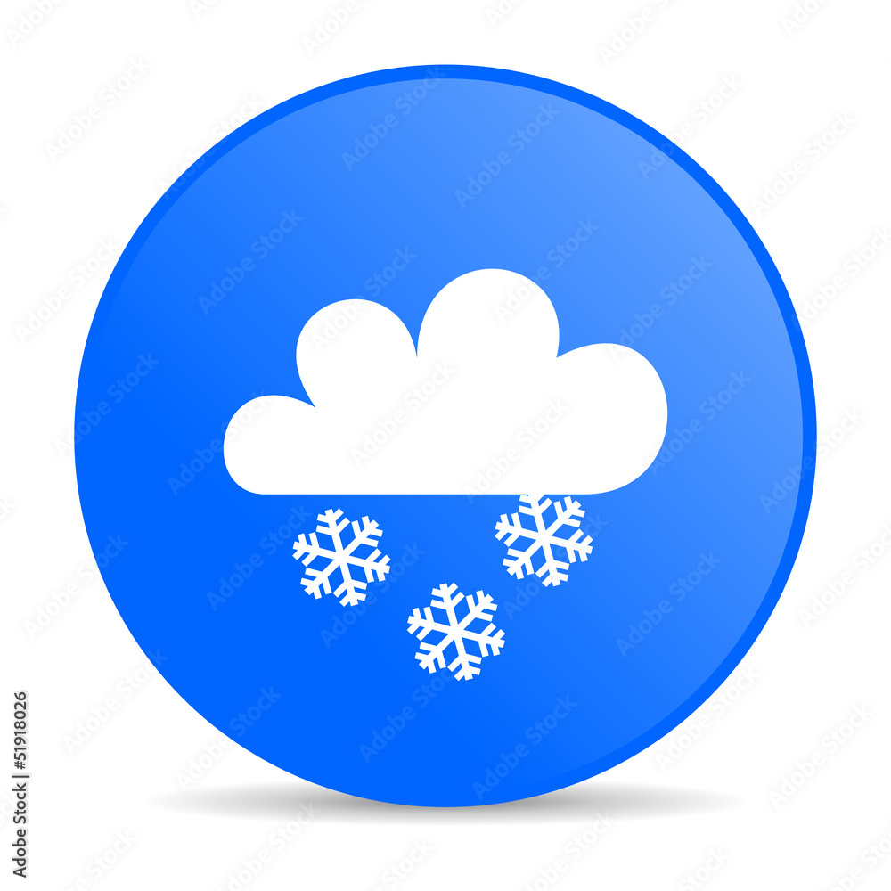 weather forecast blue circle web glossy icon weather forecast blue circle web glossy icon