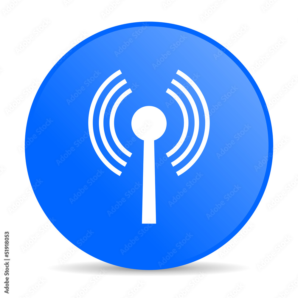 wifi blue circle web glossy icon wifi blue circle web glossy icon