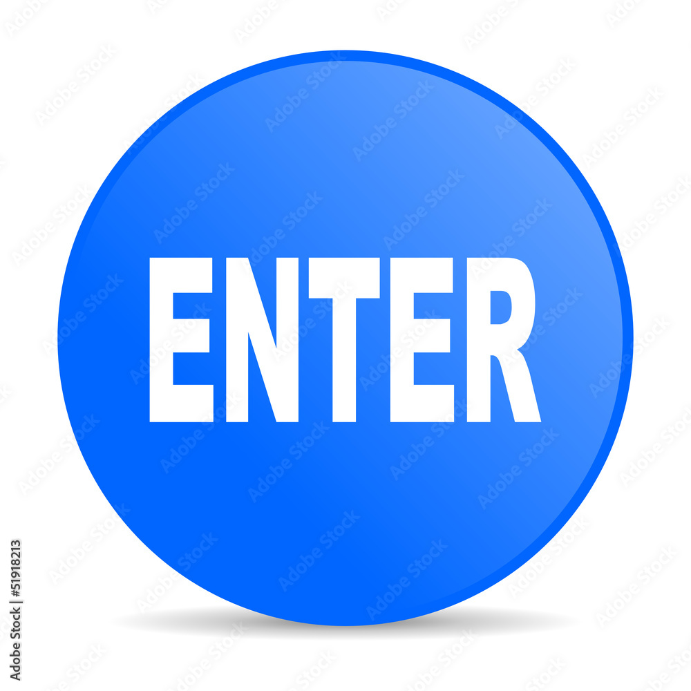 enter blue circle web glossy icon enter blue circle web glossy icon