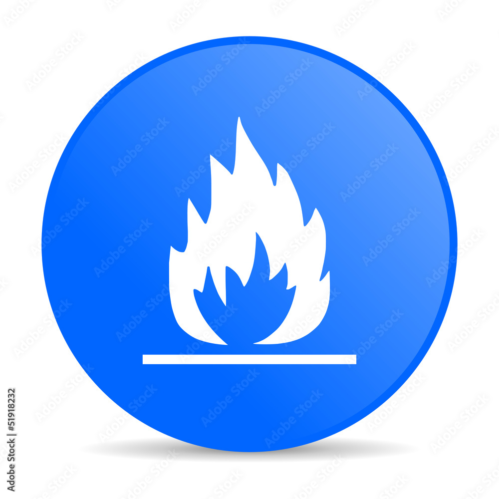 flames blue circle web glossy icon flames blue circle web glossy icon