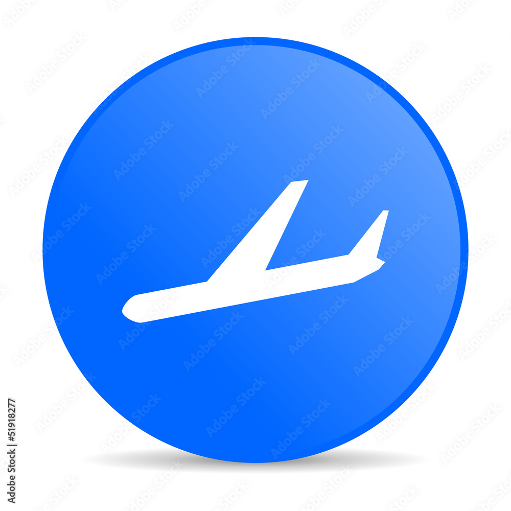 airplane blue circle web glossy icon airplane blue circle web glossy icon