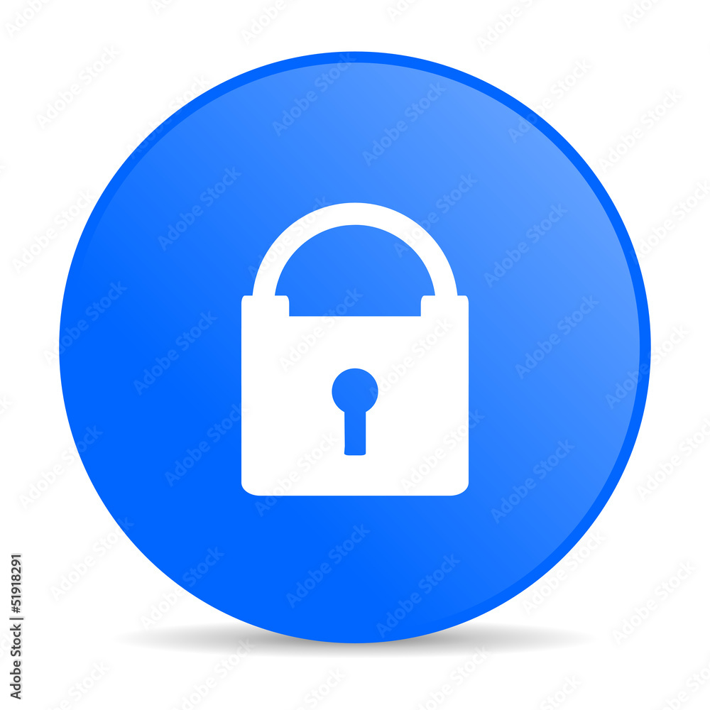protect blue circle web glossy icon protect blue circle web glossy icon