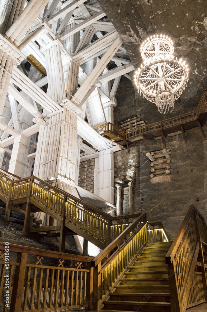 Fototapeta premium Underground Chamber in the Salt Mine, Wieliczka