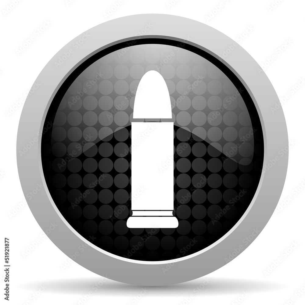 ammunition black circle web glossy icon ammunition black circle web glossy icon