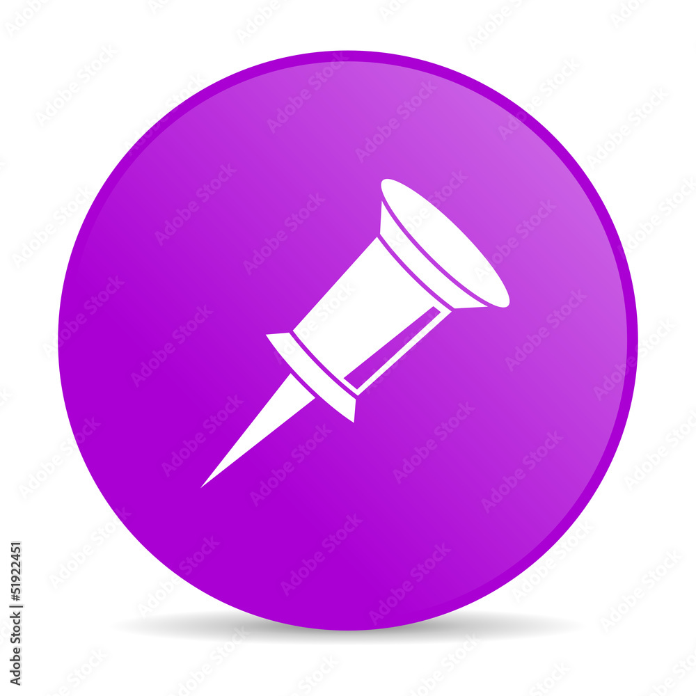 pin violet circle web glossy icon pin violet circle web glossy icon
