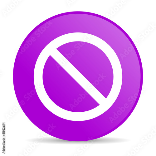 Free Download access denied violet circle web glossy icon - GFXLoad