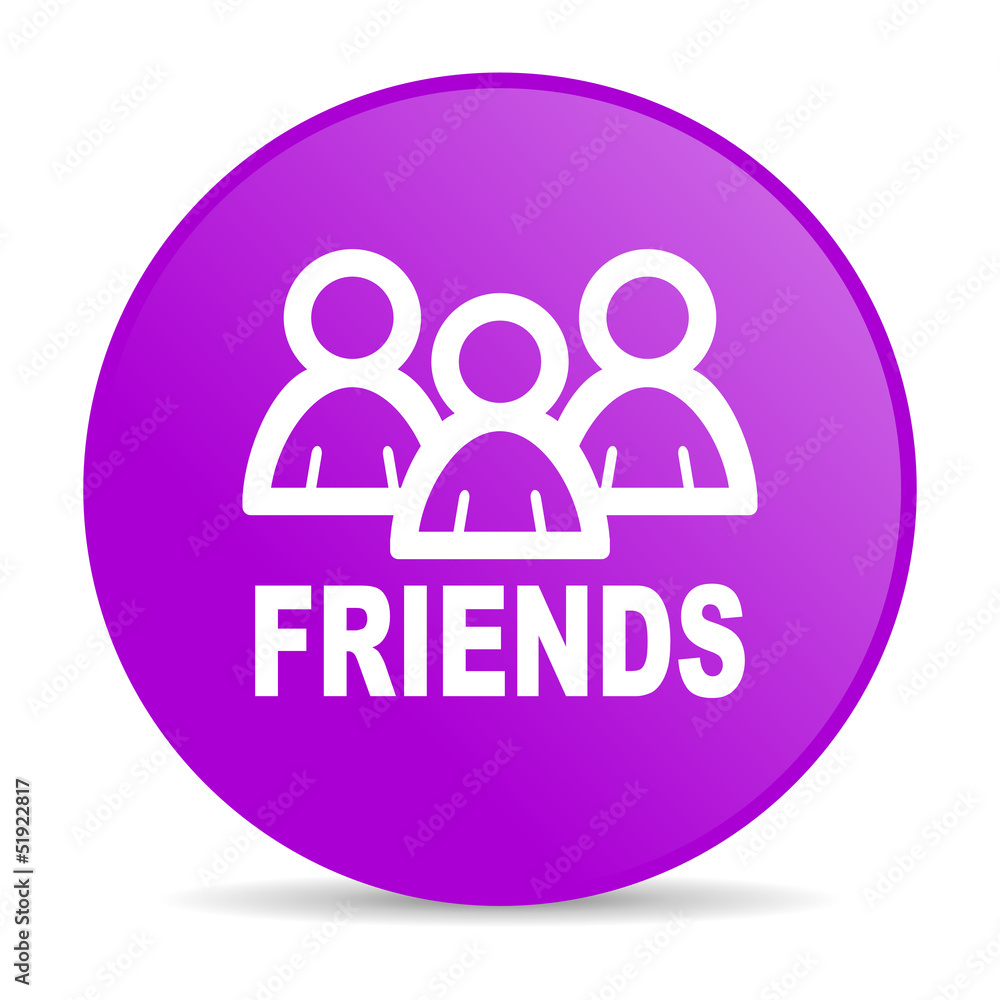 friends violet circle web glossy icon friends violet circle web glossy icon