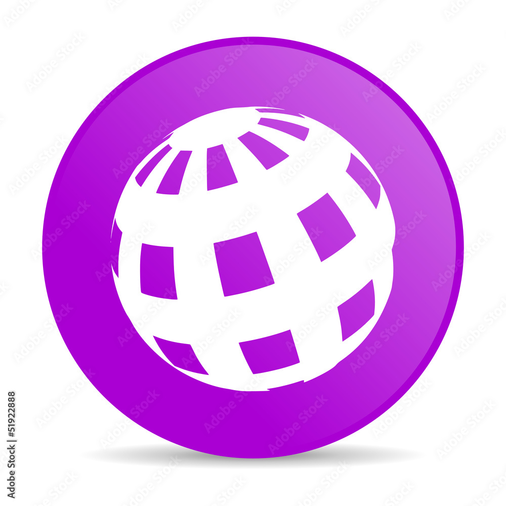 earth violet circle web glossy icon earth violet circle web glossy icon