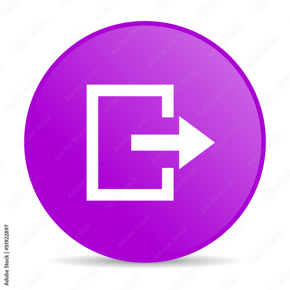 exit violet circle web glossy icon exit violet circle web glossy icon