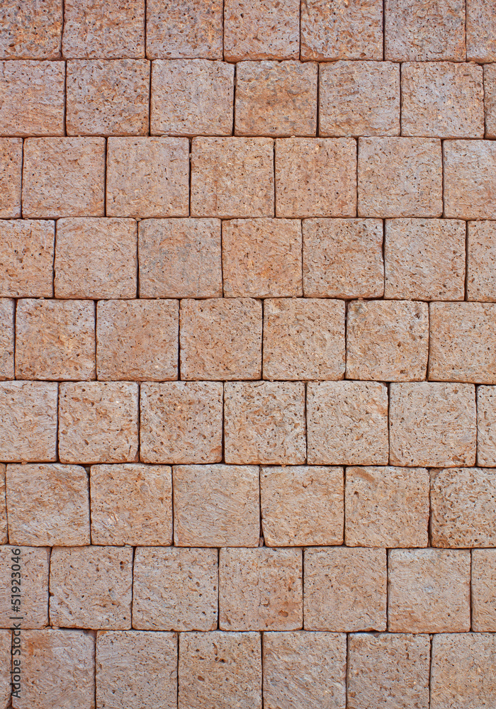 Obraz premium Old clay wall texture in red.