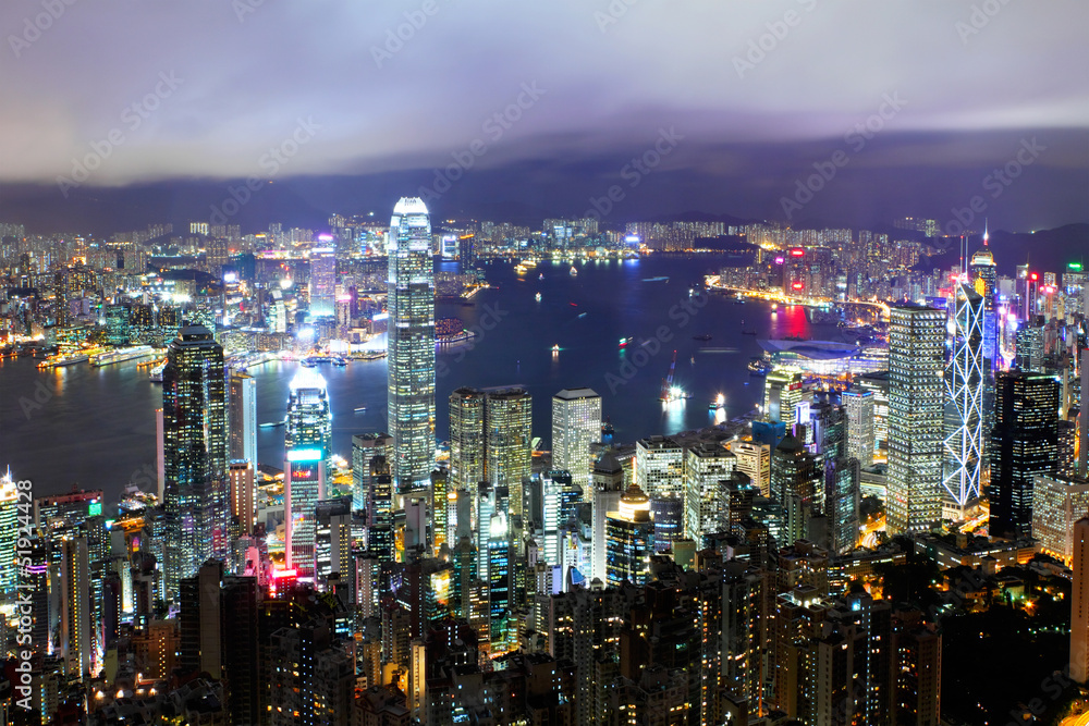 Fototapeta premium Hong Kong at night