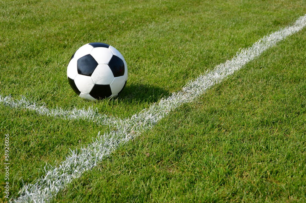 Soccer ball on the field Soccer ball on the field
