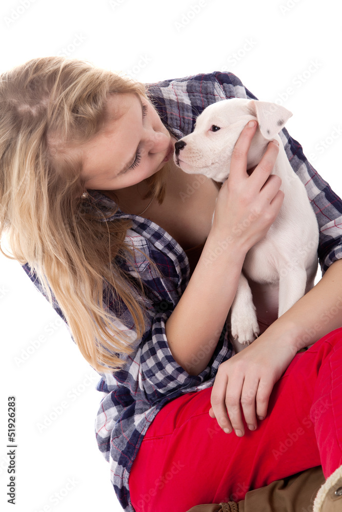 Cuddling with my puppy Cuddling with my puppy