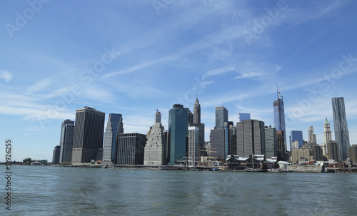 Lower Manhattan skyline panorama