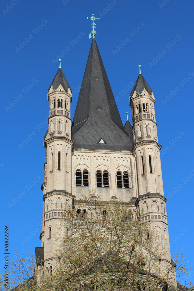 Groß Sankt Martin Kirche am Fischmarkt Köln