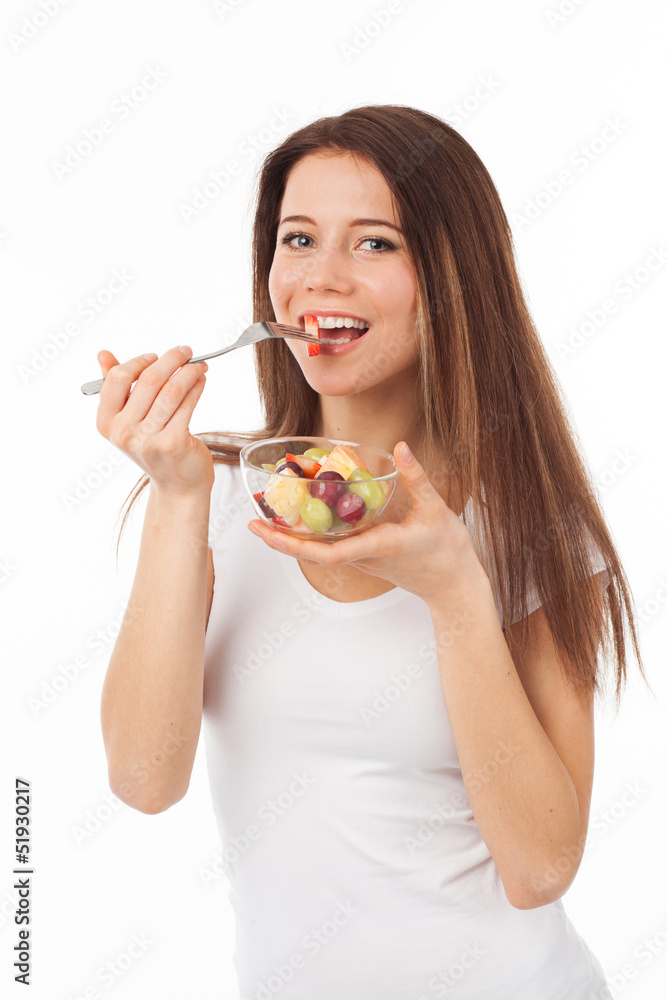 Fruits and beautiful smile Fruits and beautiful smile