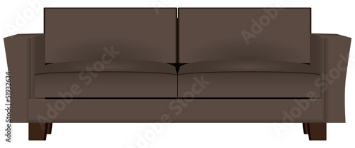 Brown sofa