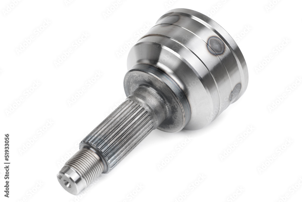 Constant velocity joints, isolated on a white background Constant velocity joints, isolated on a white background