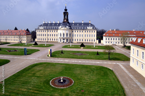 Wermsdorf Schloss Hubertusburg im Frühling photo