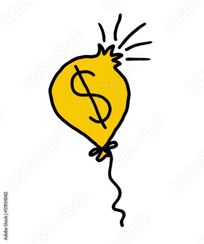 balloon with showing dollar