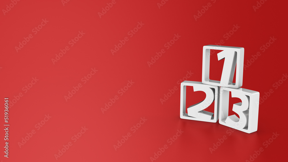 Obraz premium Digits pattern