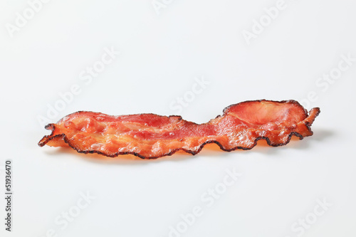 Fried bacon strip photo