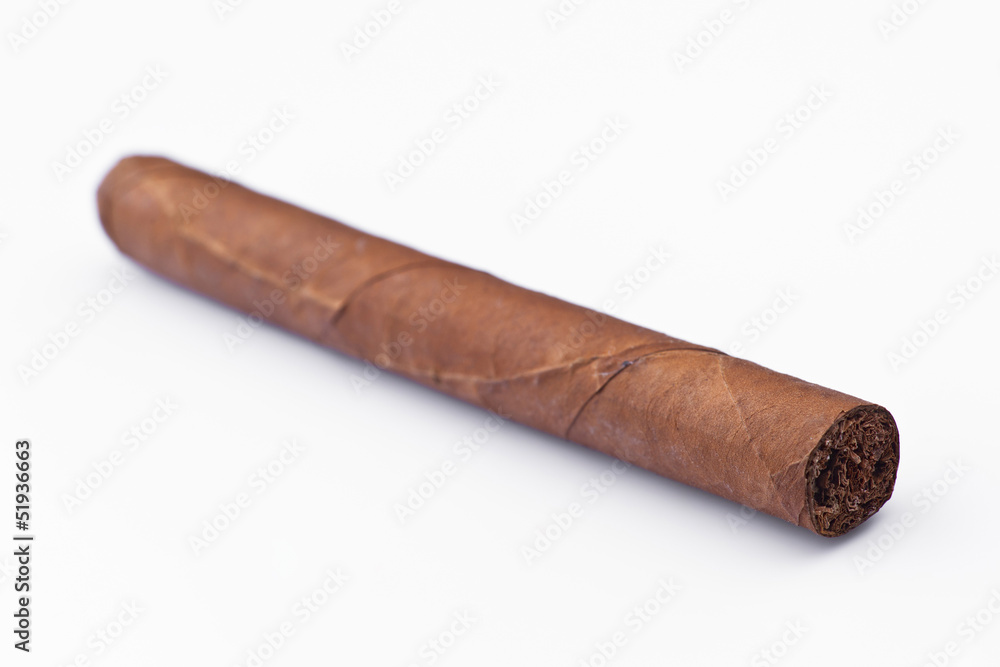 pure snuff cigar isolated on white pure snuff cigar isolated on white