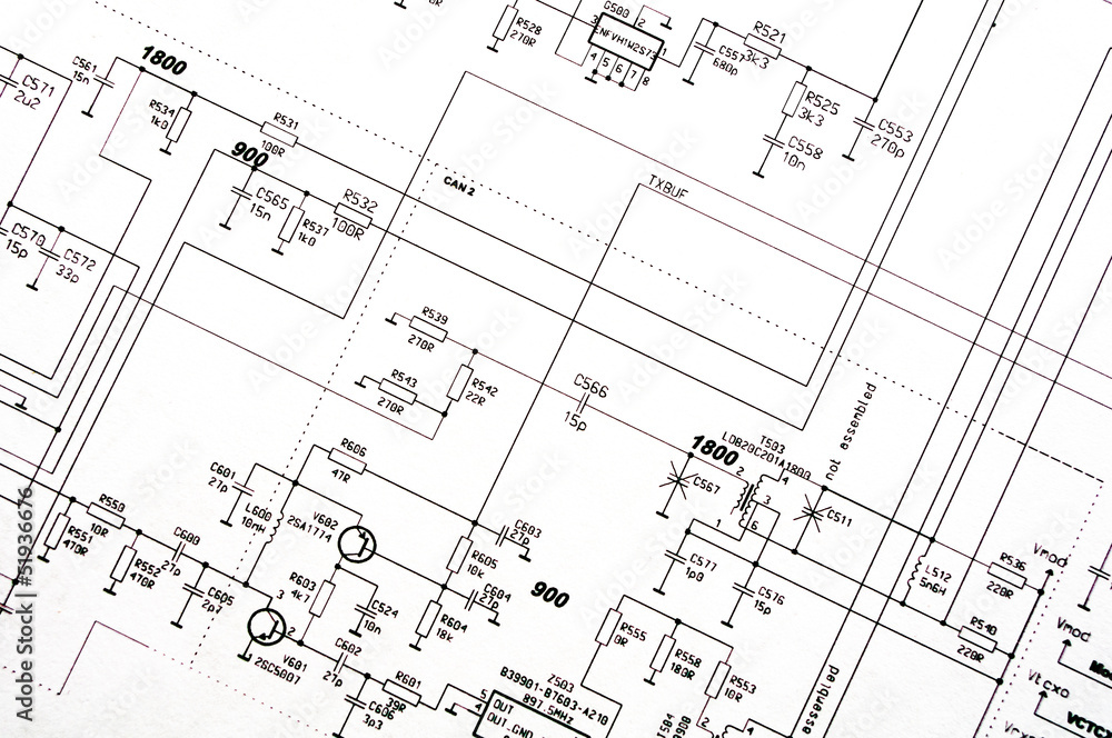 Detailed technical drawing with a lot of calculations. Detailed technical drawing with a lot of calculations.