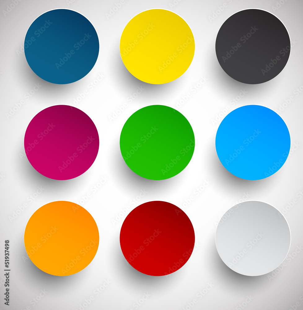 Round colorful icons.