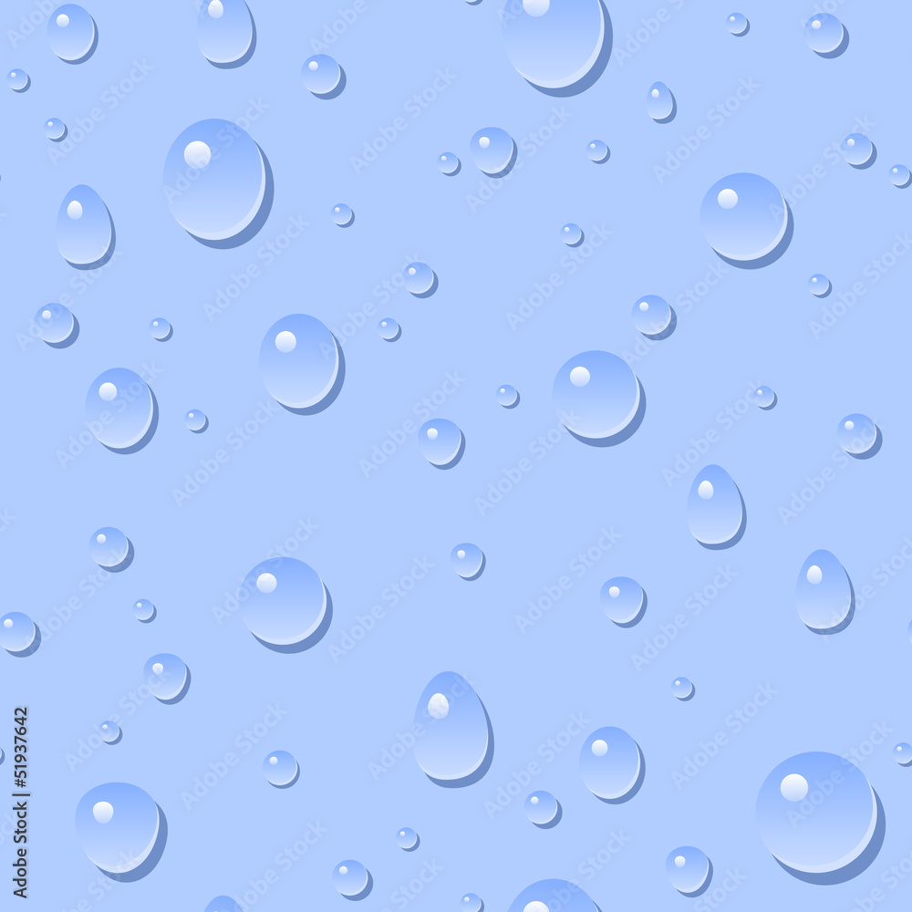 Seamless background with drops. Vector illustration.