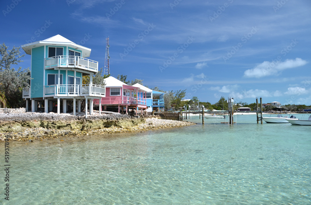 Fototapeta premium Staniel Cay Yacht Club. Exumas, Bahamas