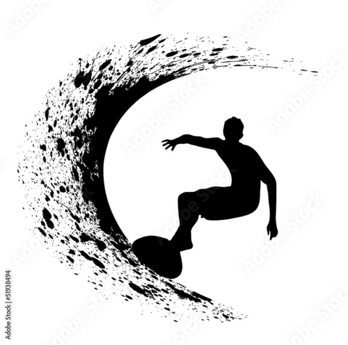 silhouettes of surfers