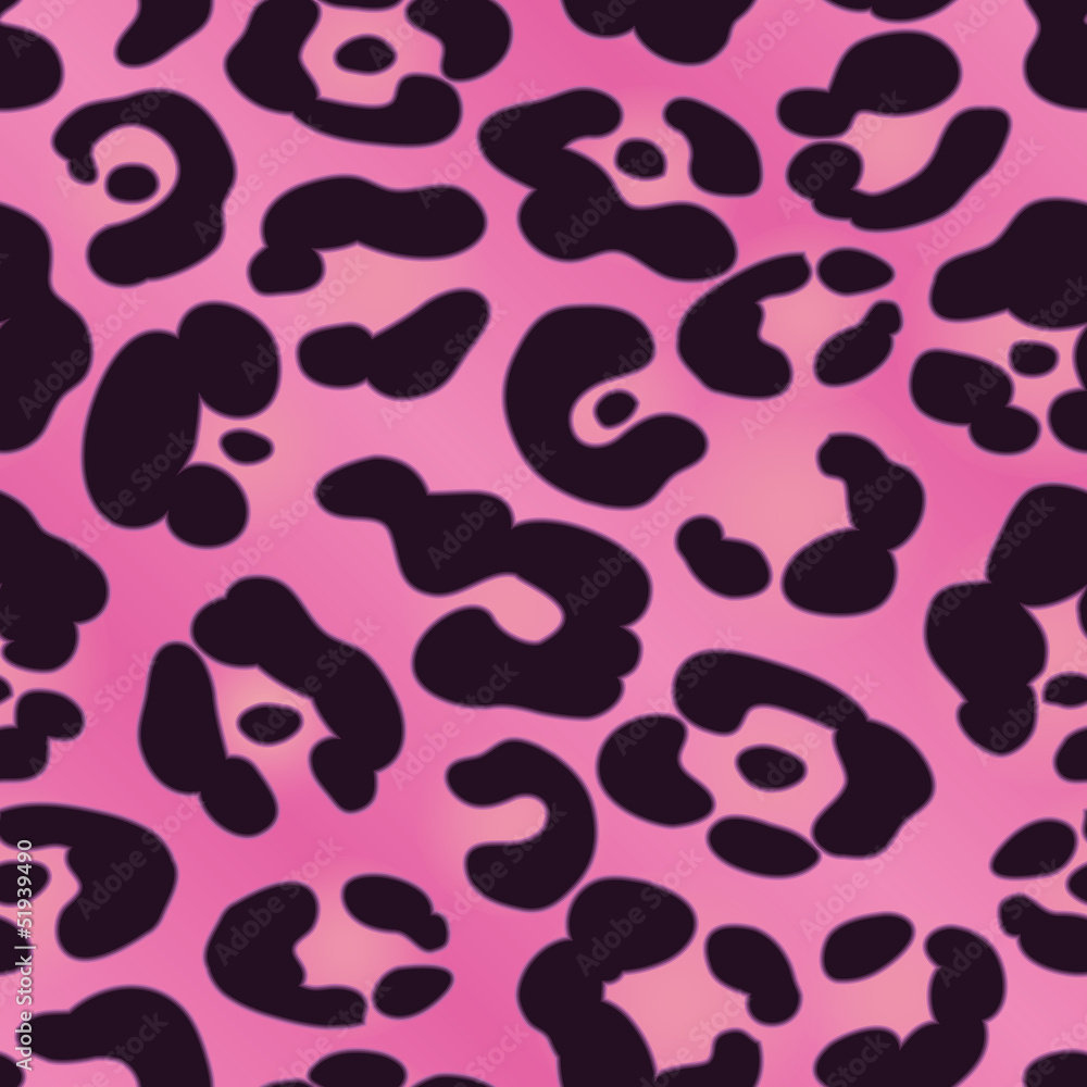 Pink Jaguar Spotted Background