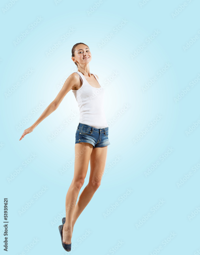 Modern style dancer posing Modern style dancer posing