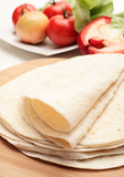 Folded tortillas