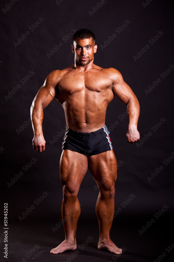 young bodybuilder posing young bodybuilder posing
