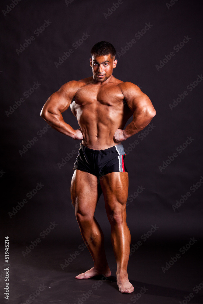 young bodybuilder posing young bodybuilder posing