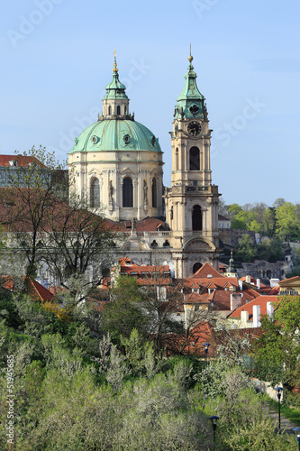 Wallpaper Mural Spring Prague St. Nicholas' Cathedral, Czech Republic Torontodigital.ca