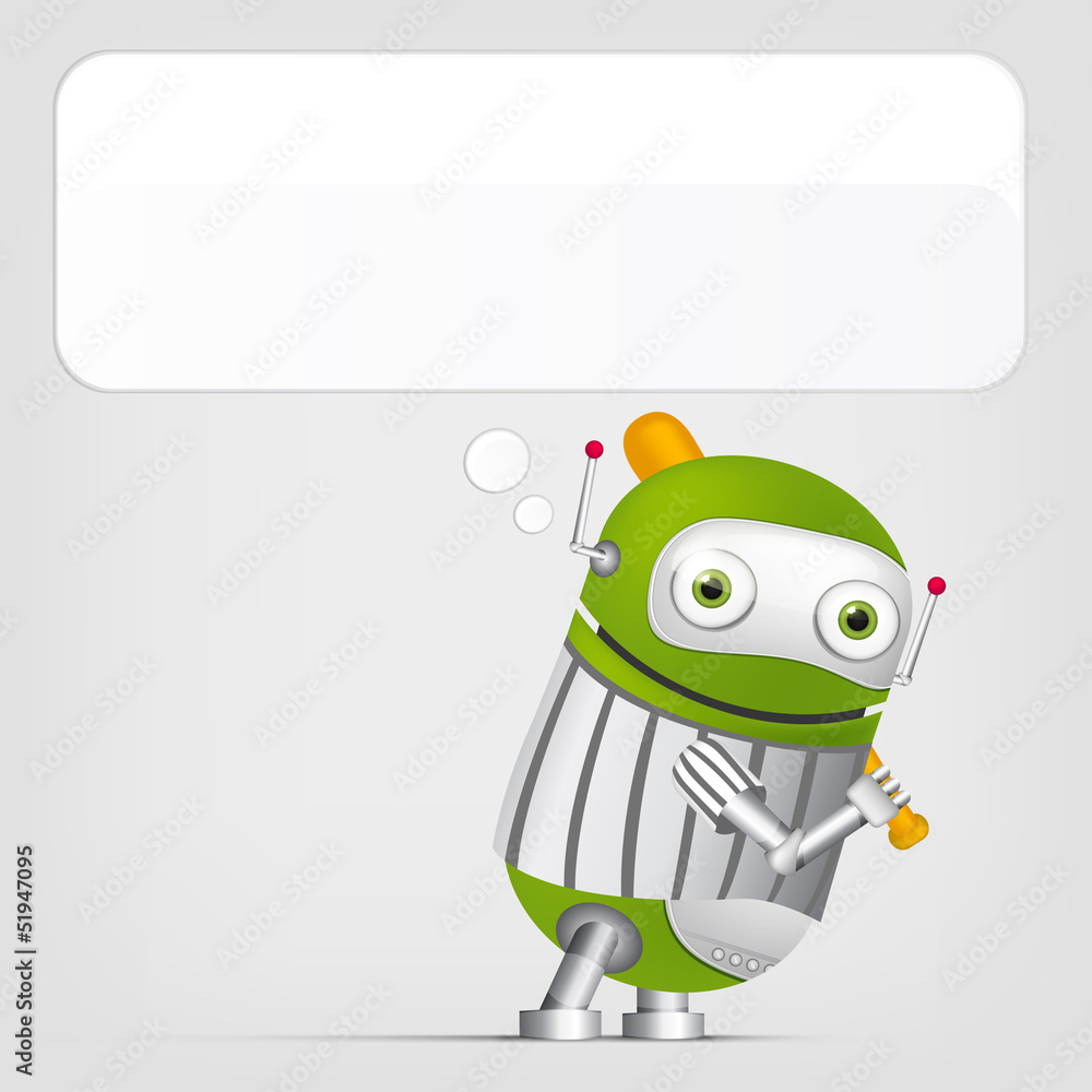Fototapeta premium Cute Robot
