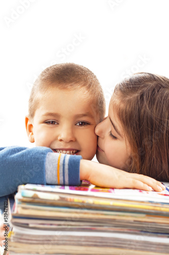 happy children learning photo