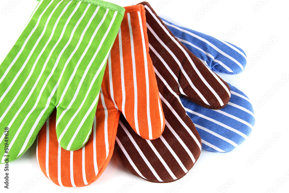 Obraz premium Colorful potholder isolated on white